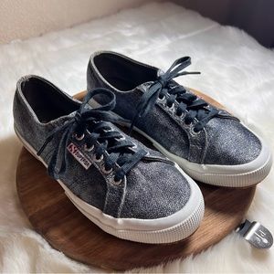 Superga Metallic Silver Sneakers Size 8.5